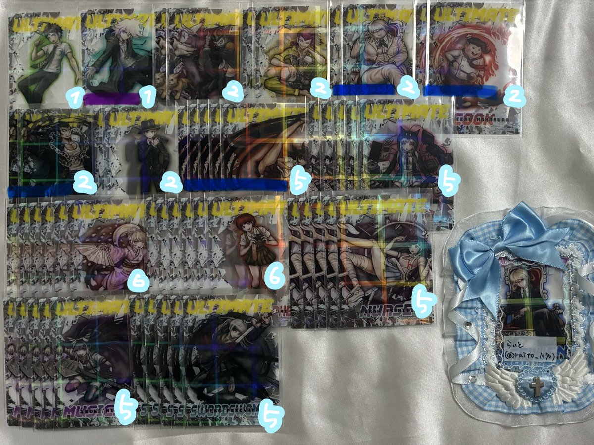 raito_1070's tweet photo. ｜交換/譲渡/買取｜ダンガンロンパ コレクションカード 100均

譲：画像
求：同種十神(DR)>>前弾十神(DR)、定価+送料

郵送のみ、1点から可能です◎
条件は4枚目にございます
なるべくまとめての方優先です

お気軽にお声がけください🍀 https://t.co/mFTs373S9y