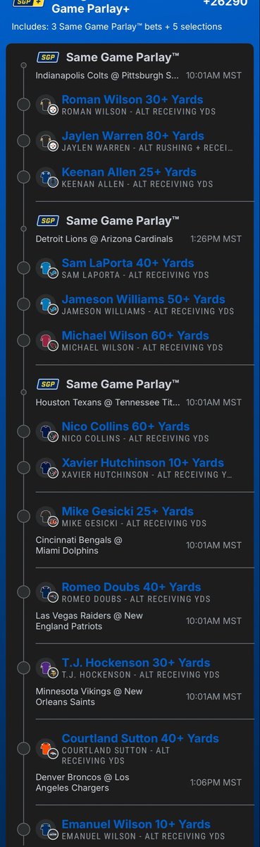 AMHBoyWonder's tweet photo. NFL Lotto https://t.co/NOtV845D7q