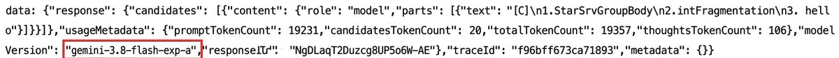 AIFRONTIERUP's tweet photo. 🚨 Gemini 3.8 Flash Is Currently Routing to Gemini 4 Argon 

Could Google be testing Argon through an existing model before the official rollout

The rollout is getting closer 

Google just release Gemini 4 Argon https://t.co/ltne1snSv1