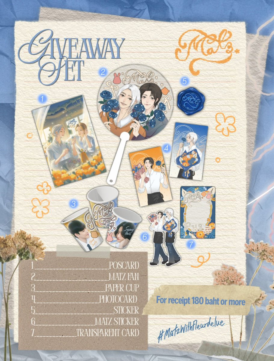FleurDelune0304's tweet photo. เซ็ต giveaway คาเฟ่ Matz

เซ็ตใหญ่ 7 set
พัด+แก้ว 6 set

หากใครสนใจรับเมนชั่นไว้ได้เลยนะคะ 
จะมีค่าส่ง 40 บาทค่ะ
#ตลาดนัดateez https://t.co/KIFhz57oBh