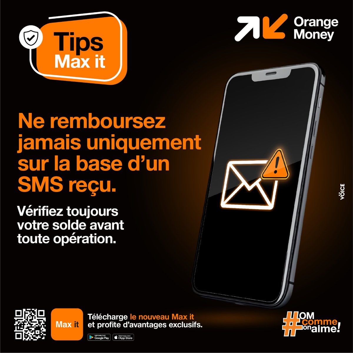 Orangemoneybf's tweet photo. 🚨 Un SMS ne suffit pas ! Vérifie ton solde avant de rembourser. On ne se laisse pas avoir, hein ! 🇧🇫

📞 Un doute ? Appelle le 127.

#StopArnaque #OrangeMoneyBurkina https://t.co/VZmadG3OyP