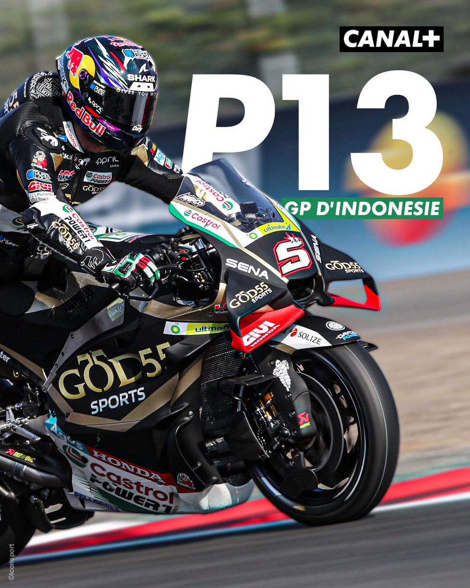 CanalplusMotoGP's tweet photo. Les résultats de nos pilotes français ! 🇫🇷

#IndonesianGP #FabioQuartararo #JohannZarco #MotoGP https://t.co/NTI41Voljg