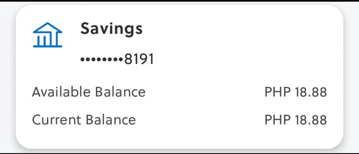 rikiboiii_'s tweet photo. NOT TO BRAG BUT TO INSPIRE 🥰

BAWAL I-DISCLOSE ANG SAVINGS. ONLY THE LAST 4 DIGITS. 

THANK YOU, LORD!!!

*** , *** , *** , 81.91 PESOS 🙏 https://t.co/TPMtT4uQ9j