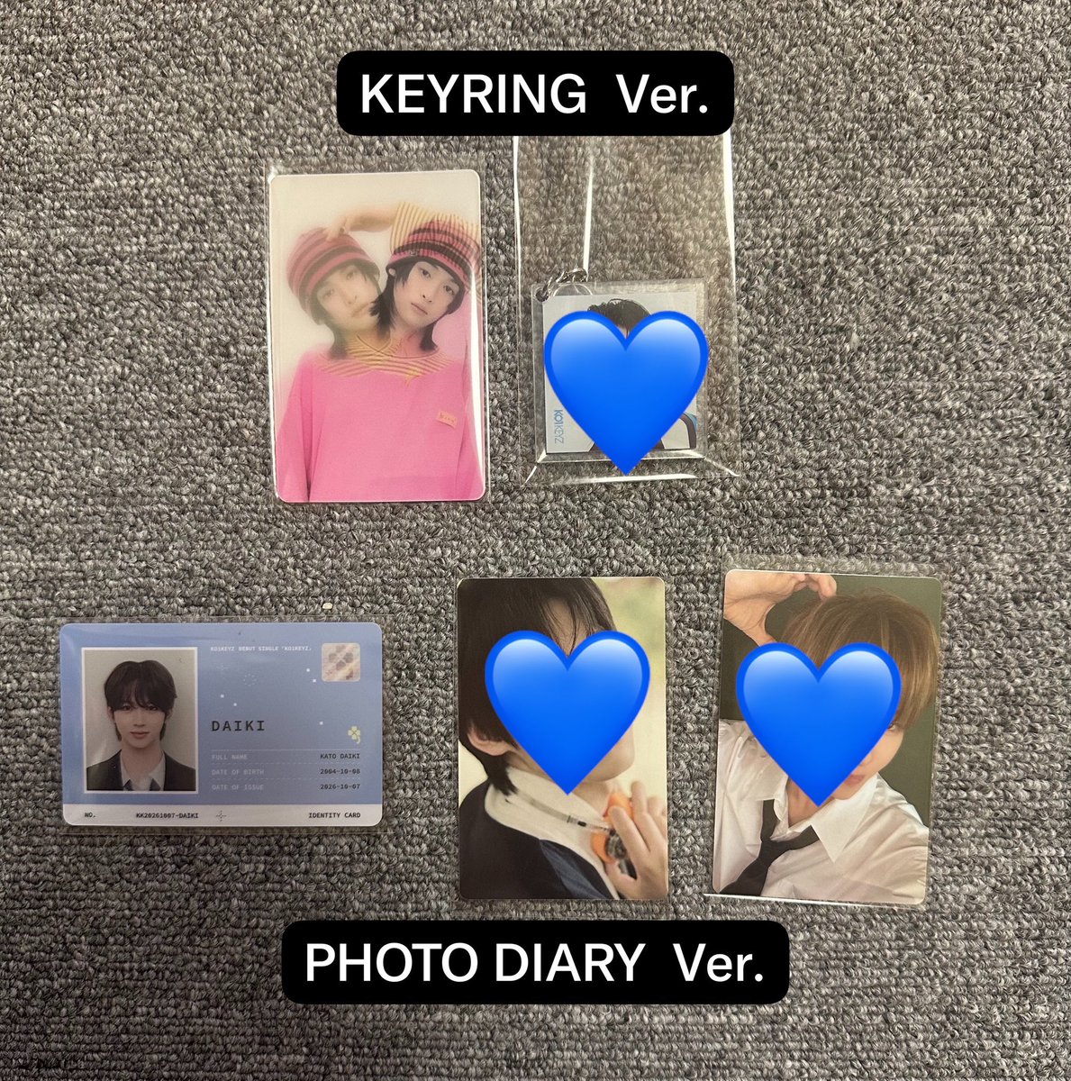 ojv022's tweet photo. KO1KEYZ 韓国盤 トレカ カード 交換 
#KO1KEYZ交換 

【求】　同種　飯塚亮賀

【譲】
           PHOTODIARY Ver. 
           IDカード 加藤大樹 

           KEYRING Ver. 
           カード 小野慶人 

郵送での交換📮
お気軽にお声がけください🙇‍♀ https://t.co/QzfoIkBkCK