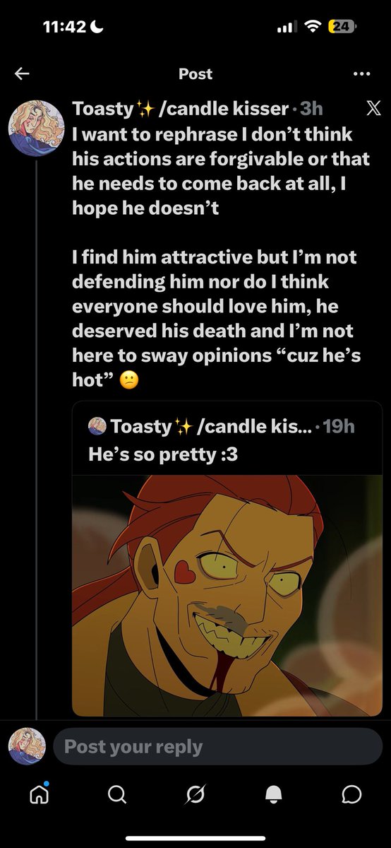 FaeToasty's tweet photo. Someone can’t read 🫢 very embarrassing, anon. https://t.co/hyD2I0HrsR
