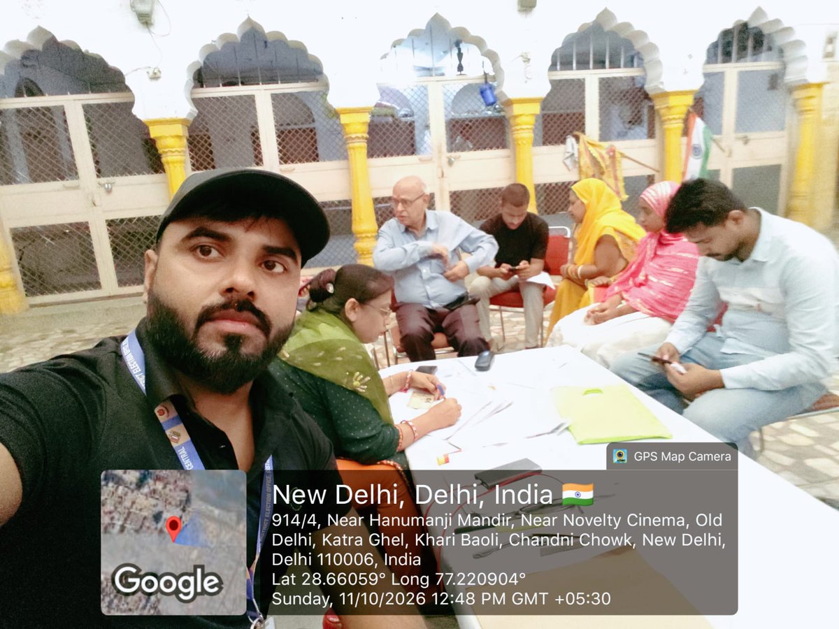 DEOOldDelhi's tweet photo. @ECISVEEP @CEODelhiOffice #SIR2026 #SIRDelhi #SpecialCamp  Special Camps organized on 11.10.2026 at AC-20 Chandni Chowk, to facilitate electors in connection with the Special Intensive Revision (SIR) 2026. https://t.co/eJomIpjM1d