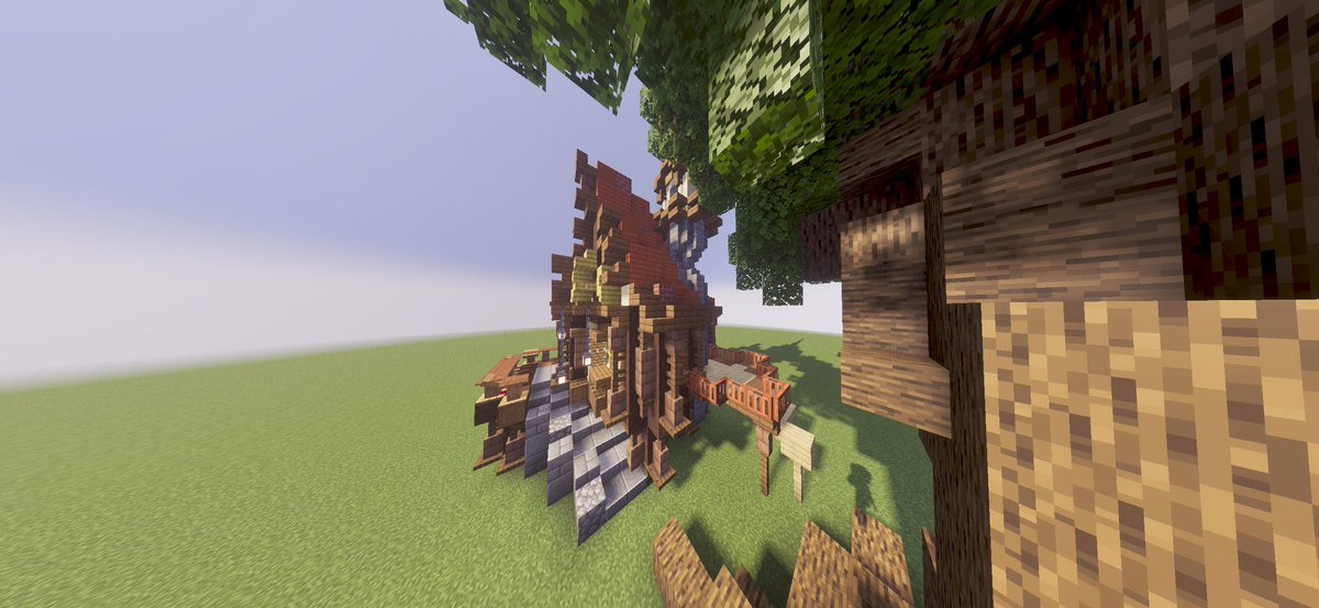 waramoti0406's tweet photo. 写真撮るの下手な頃
#マイクラ建築　#ファンタジー建築 https://t.co/7VLziX7QKz
