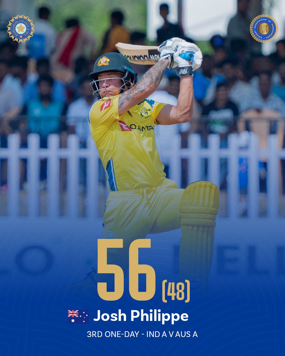 CApondicherry's tweet photo. Josh Philippe walks back after a valuable contribution. 🏏

#CAP #CricketAssociationofPondicherry #PondicherryCricket #INDvsAUS https://t.co/NDlPHg4FBj