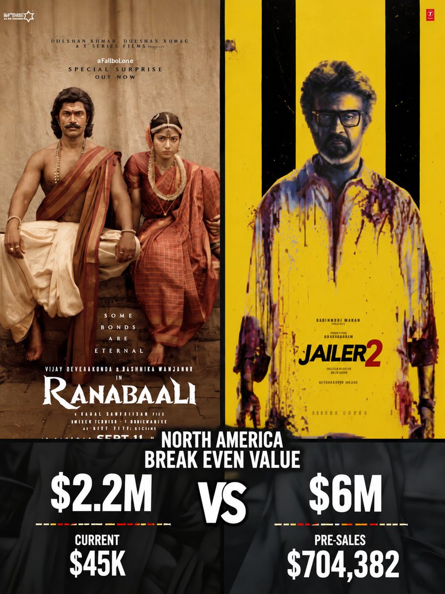 TheCinephile_X's tweet photo. Dusshera North America Updates :

#Jalier2
#Ranabaali
#VijayDevarakonda
#Virosh
#Rajininikanth
#Nelson
#Jalier
#Anirudh https://t.co/cdk8veMSgC