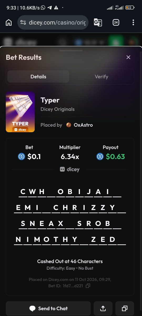 Ox_Astro's tweet photo. @DiceyHQ Which other affiliates should I try?
#PlayTYPER https://t.co/kqDVSWHLGx
