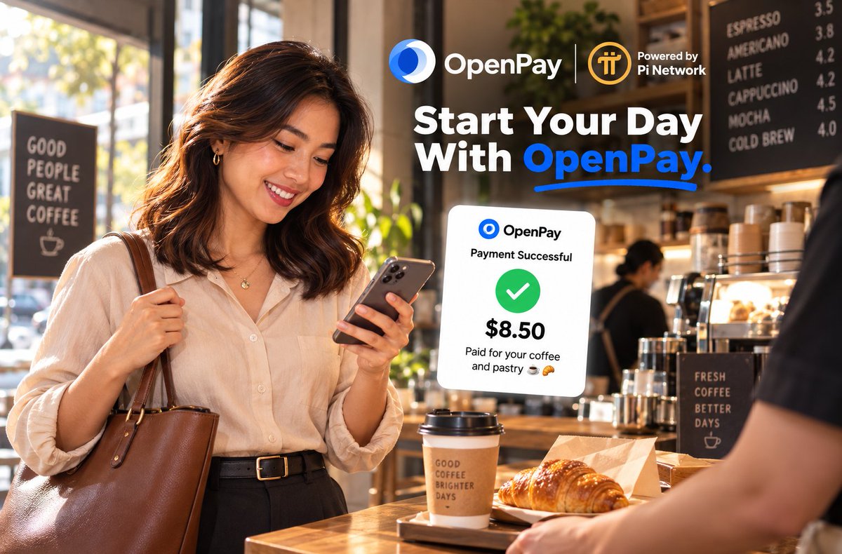 OpenPayTeam's tweet photo. ☕ Start Your Day With OpenPay.

From your morning coffee to everyday purchases, OpenPay makes digital payments simple, convenient, and ready for your daily routine.

Powered by Pi Network.
https://t.co/dKD9ltz5Bb

#OpenPay #OUSD #PiNetwork #Pi #OpenUSD https://t.co/2ZfKg5KdO3