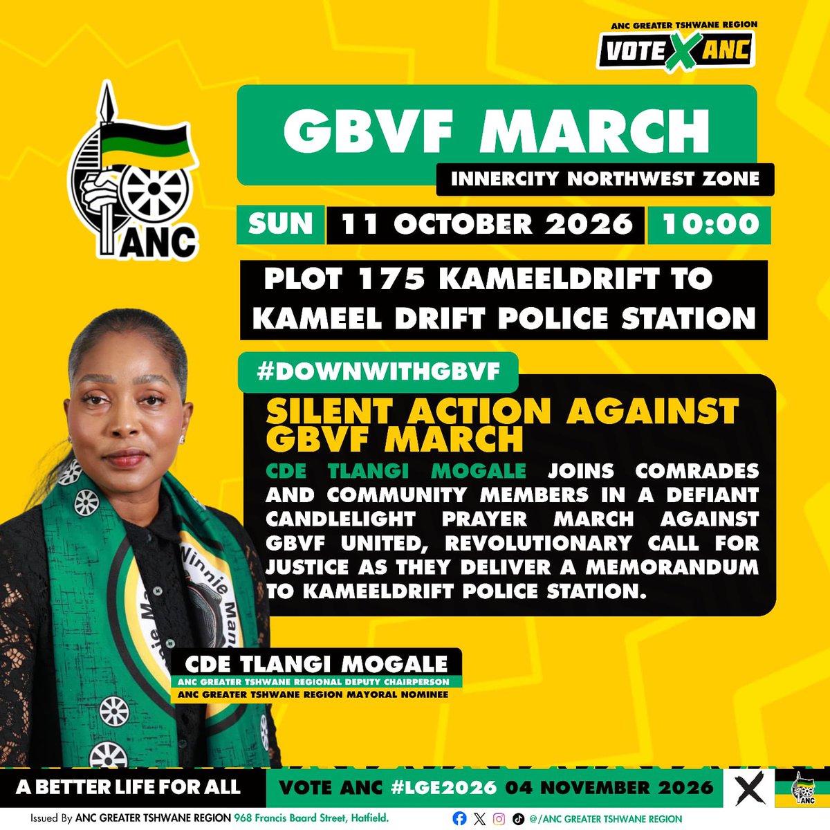 tlangimich's tweet photo. Women of greater Tshwane continue to speak out against Gender Based Violence and Femicide. We must continue to demand justice for victims of these heinous crimes because we do not know who will be next💔🇿🇦 https://t.co/2yPWnFnz8k