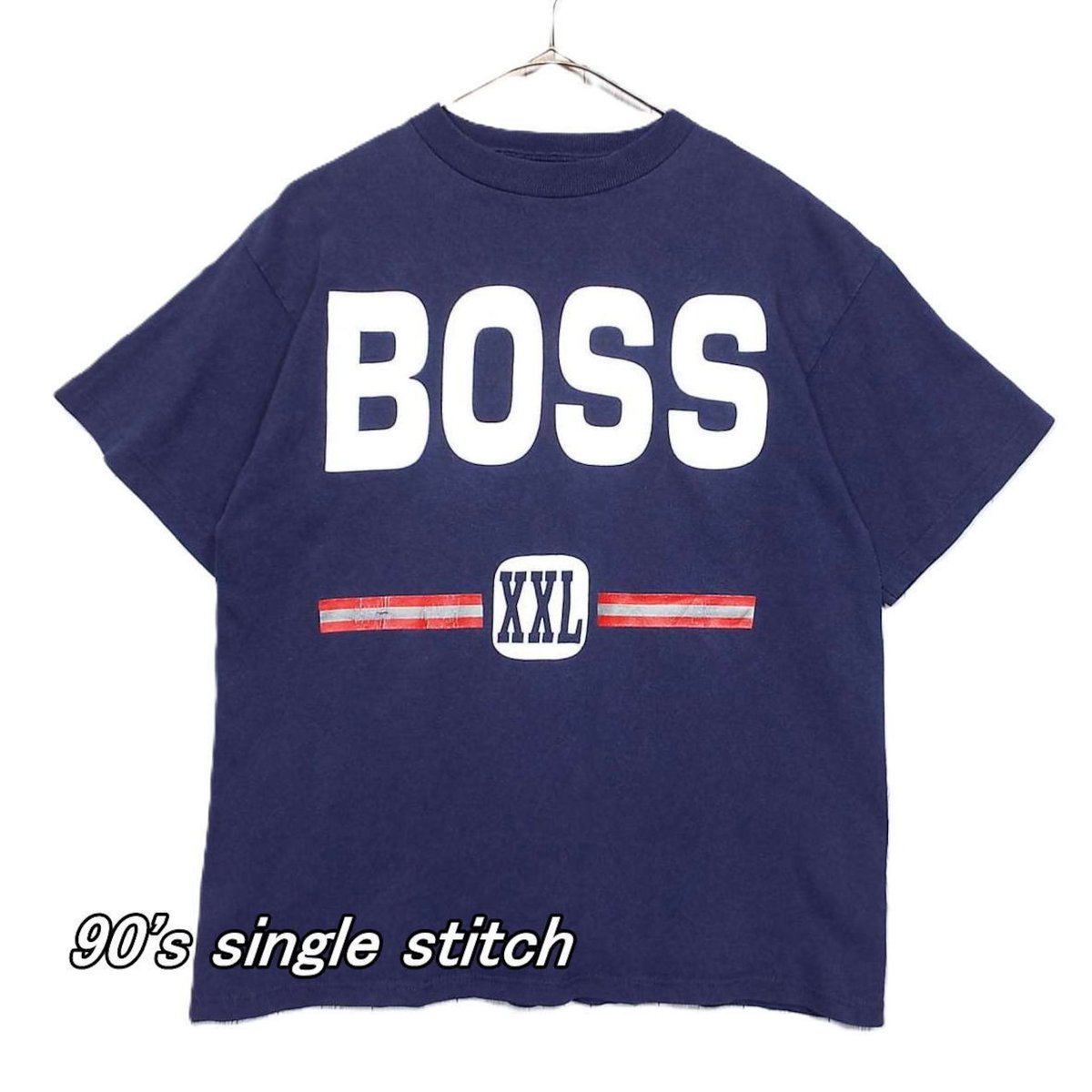 Over25Fashion's tweet photo. #輸入インポート古着屋OVER25 #入荷情報

【シングルステッチ】UNKNOWN 1990年代　BOSS XXL　ビッグプリント 半袖Tシャツ

https://t.co/xxavyTvZ7k

#古着屋 #古着コーデ #アメリカ古着 #1990年代 #ヴィンテージ古着 #アメカジ #お洒落さん #湘南 #古着好き #オールド古着 https://t.co/HWMaQLmpui