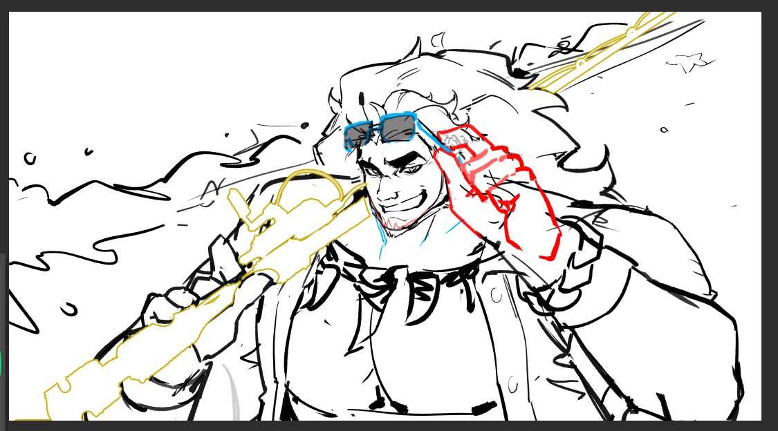 Nicholassss_bat's tweet photo. Let's go fishing!
Finally got the draft all adjusted! I'll post the finished piece soon!
#overwatch  #mauga https://t.co/Wq2LKwshwE