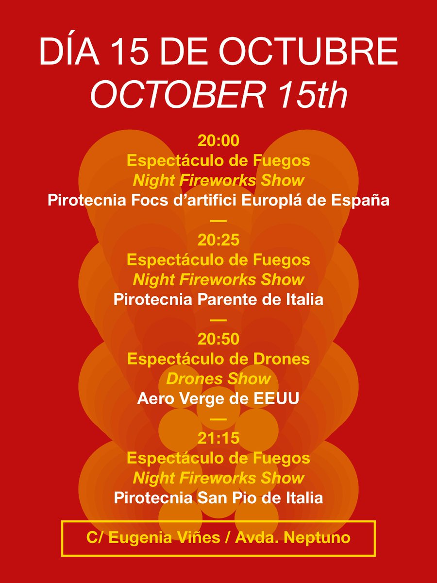 AjuntamentVLC's tweet photo. 🌍💥 #València, capital mundial de la pólvora! 

📅 Del 12 al 16 d'octubre de 2026, la #ciutat serà el punt de trobada internacional del sector de la pólvora.

Per la seua forta cultura pirotècnica i el seu ambient vibrant València acull el Simposi Internacional de #Pirotècnia, el congrés més gran del sector. 

👉 Consulta el programa i les 📍 diferents ubicacions 🔗 https://t.co/eWA2RT2KXD

🎆 20th International Symposium on #Fireworks

@Asoc_Aepiro @JCF_Valencia @Valenciaturismo @festesdeVLC @apirotecnia