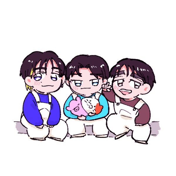 sugoku_very's tweet photo. 三者三様(三チーム三様)のポーズが好き。明日楽しみです
#8号車お絵描きホーム https://t.co/iM21EcdxYC