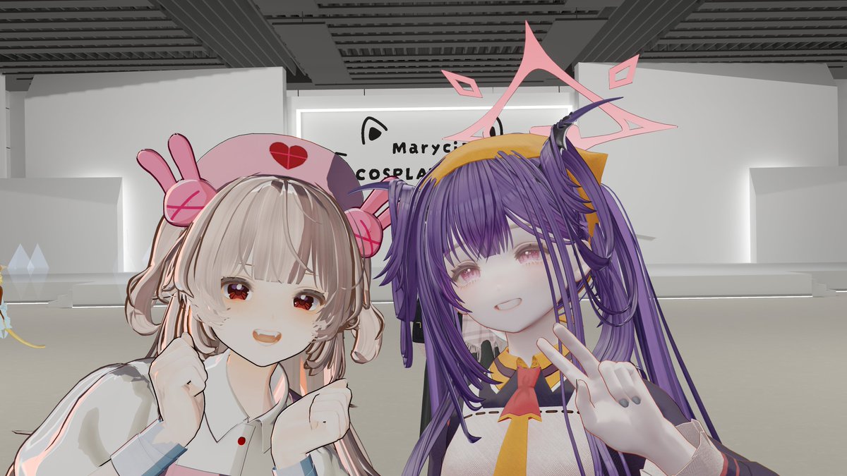 zenmai556's tweet photo. フウカとカルテちゃんのコスの方と一緒に撮れたの個人的にめちゃ嬉しかった…！！
#マリシア集会 #Marycia3D https://t.co/shEWtOMTFb