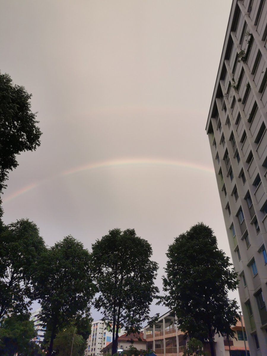 Form7x8_03W's tweet photo. 雨上がりの弥趟沽谄疚、空には虹がかかってます https://t.co/9TQYc6LQJj