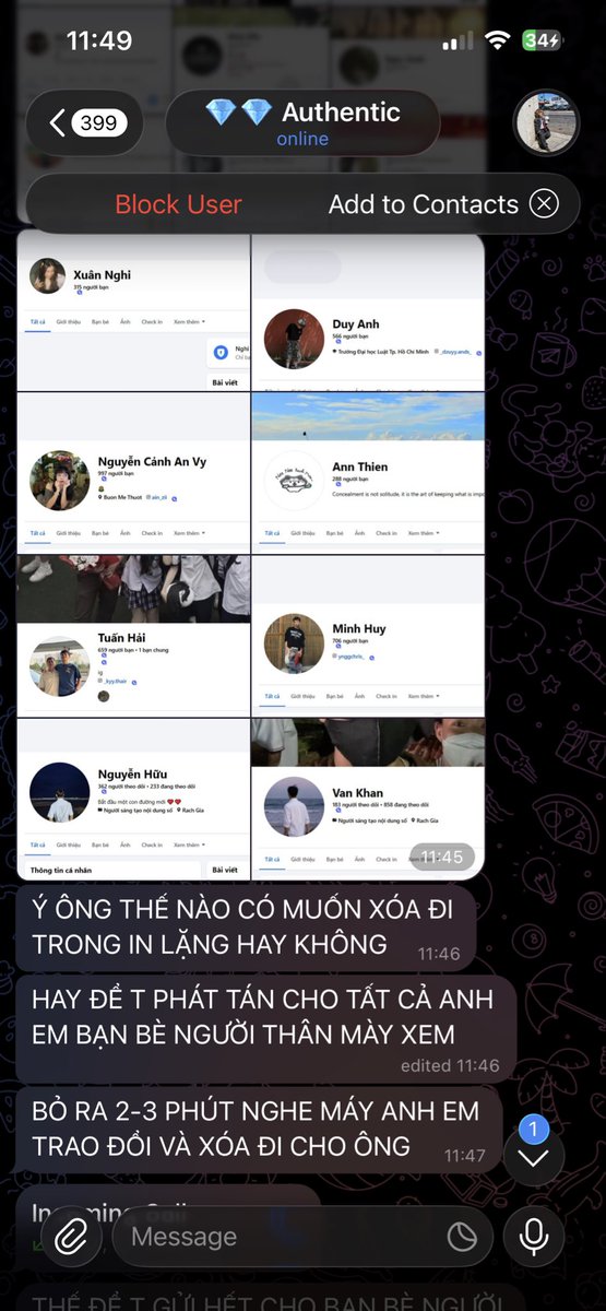 zu_Tuong's tweet photo. @thaohuyen9x Con đĩ này fake nha ae đừng tin nó call giả clip xong tống tiền ae đấy https://t.co/h7jWdVQh6T