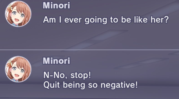 princehanasato's tweet photo. minori is kind of a naturally pessimistic person who actively chooses to be more optimistic. its a conscious choice she makes every single day and it makes her so cool https://t.co/08tcF1jj3L