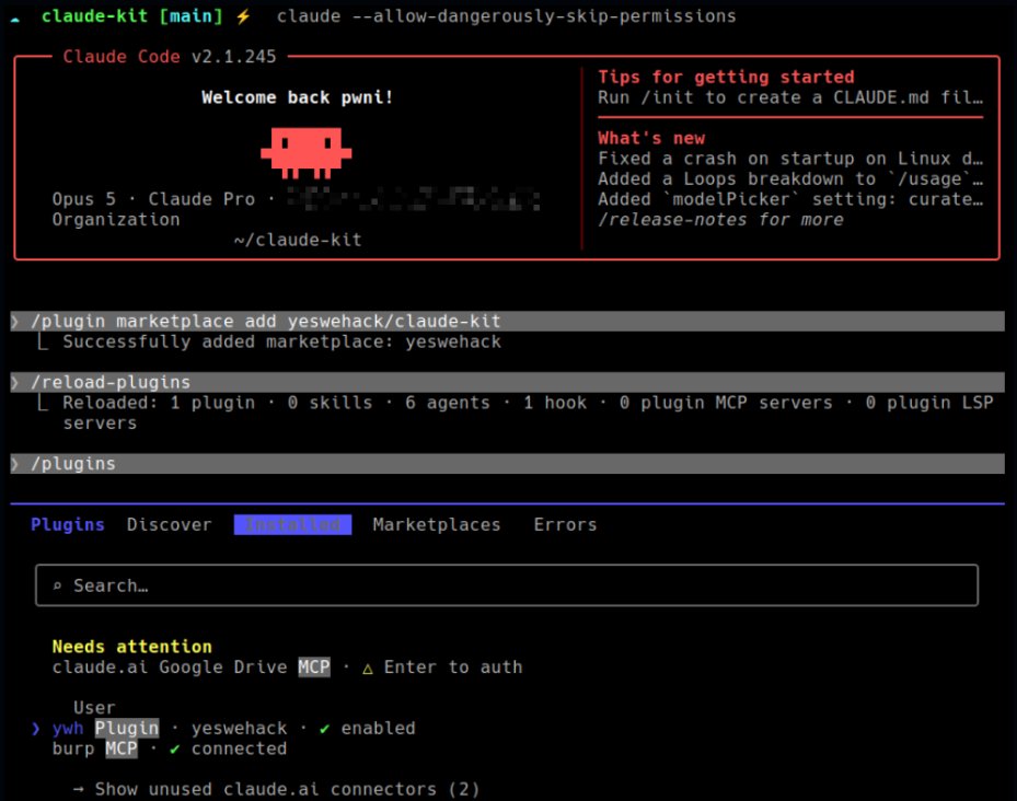 7h3h4ckv157's tweet photo. YesWeHack Claude Kit

A Claude Code plugin that helps bug bounty hunters write clear, well-evidenced reports - the kind a triager can validate quickly.

Source: https://t.co/z26WHC19Aw https://t.co/x9Bdo5mySi