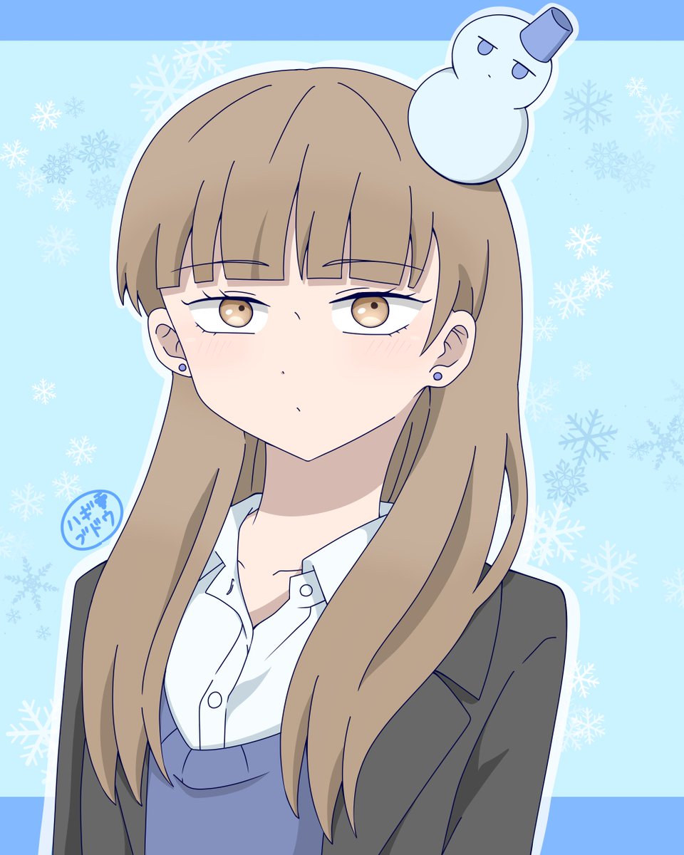 G1Txg1cXo867821's tweet photo. こゆんちゃん！原作の雪だるまを頭に乗せてるイラストが可愛かったんでつい描いちゃいました(⁠*⁠´⁠ω⁠｀⁠*⁠)
#氷の城壁　#イラスト https://t.co/meUUJROVXm
