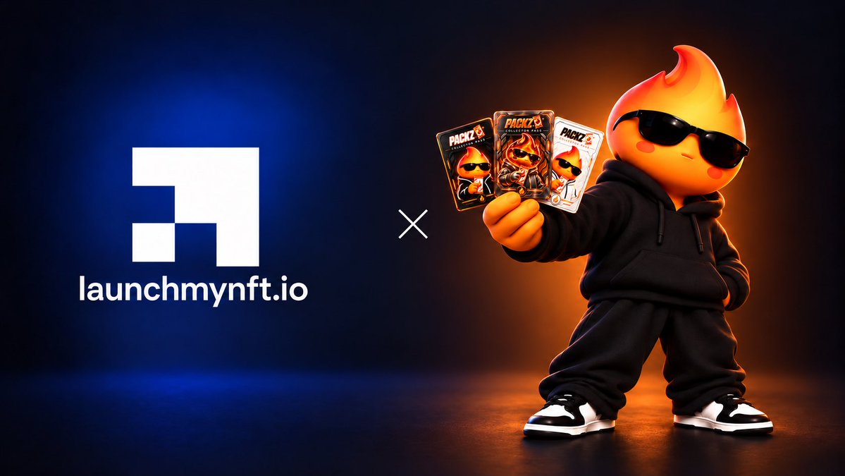 UsePackz's tweet photo. UsePackz × @LaunchMyNFT 🤝🔥

We’re excited to announce our partnership with LaunchMyNFT!

Our Collector Pass NFT collection is launching next week on their platform. 
To celebrate, we’re providing 10 free mints for their community.

More mint details coming soon. $PACKZ https://t.co/Woevbxg1T8