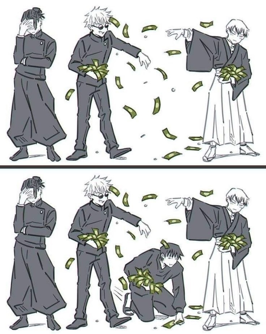Anime_TaIk's tweet photo. Geto is the only adult here 😂 https://t.co/LL8Jr3q1LX