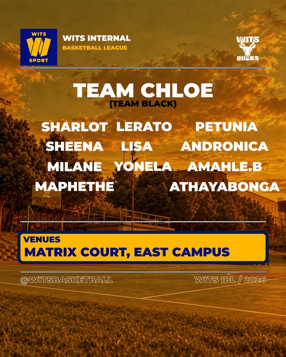 WitsBasketball's tweet photo. IT’S ALL-STAR NIGHT! FEMALE EDITION.⭐🔥

Our IBL queens take center stage tonight for the All-Star Games. The best of the best. The buckets, the handles, the shifty moves, all on ONE court.

📍 Matrix Court, East Campus | @ 19:45

#witssport #witsbasketball #ibl https://t.co/1vaayhOMXi