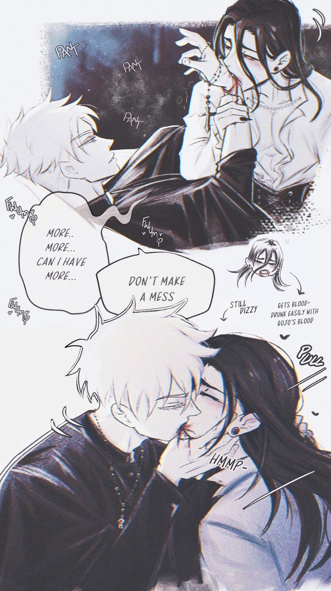 romiiarts's tweet photo. Priest Gojo x Vampire Geto https://t.co/1QZzT4uHoe