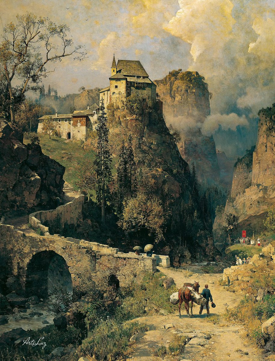 arte_angela's tweet photo. ROBERT RUSS
Pintor Austríaco
1847-1922
Óleo s/ Lienzo - 175x120 cm
Museo Kunsthistorisches, Belvedere
"Garganta S. Remedio y Ermita cerca de V. Di Non" 1893 https://t.co/kVZEW34DEn