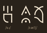 AvatarLanguage's tweet photo. Attempting all symbol combinations, the first says:
oo r (word break) / s a f. 

The last symbol with all possible combination the closest was (y) which still means the text says "You're Sad" (Could be incorrect) https://t.co/wr9oArSkNr
