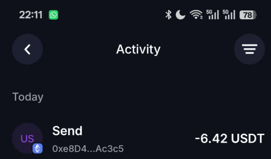 tercelbill's tweet photo. @TrustWallet 这个是啥？为什么我之前的转账，过几天自动又转了一次？出现在我的  转账记录里了？咋回事 ，你们的转账记录看起来 太乱了 https://t.co/63yNcsljJU