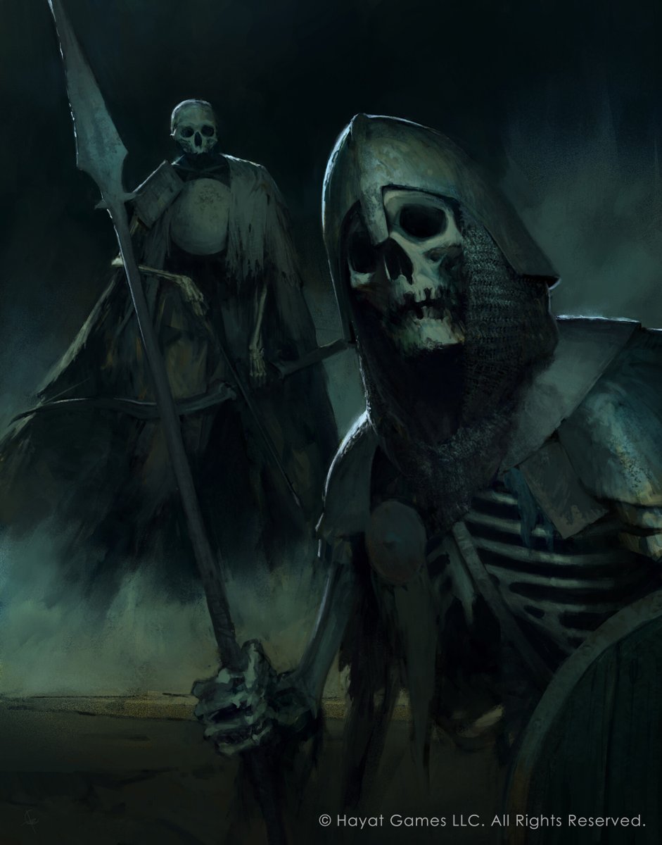 Aetas_Memoria's tweet photo. Summit's Gift, and Bones Advantage.

A couple of card illustrations by Clément Blum, for Lifecycle tcg. https://t.co/3GY948By9A