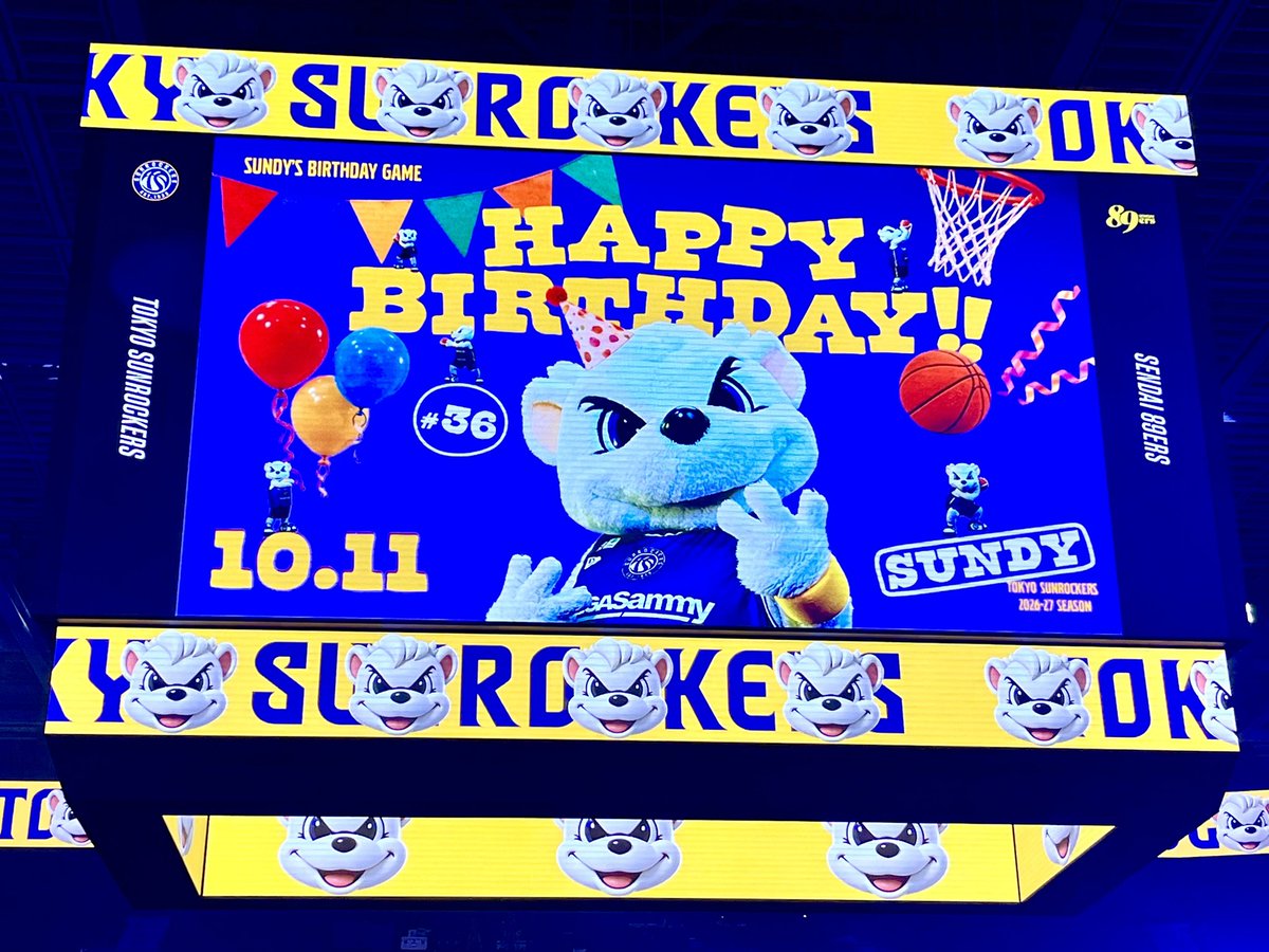 36KERS428's tweet photo. サンディーお誕生日おめでとう🎂
写真は明日整理するぞ🐻‍❄️💜

#東京サンロッカーズ #サンディー #イケクマ https://t.co/92Q31eafq1