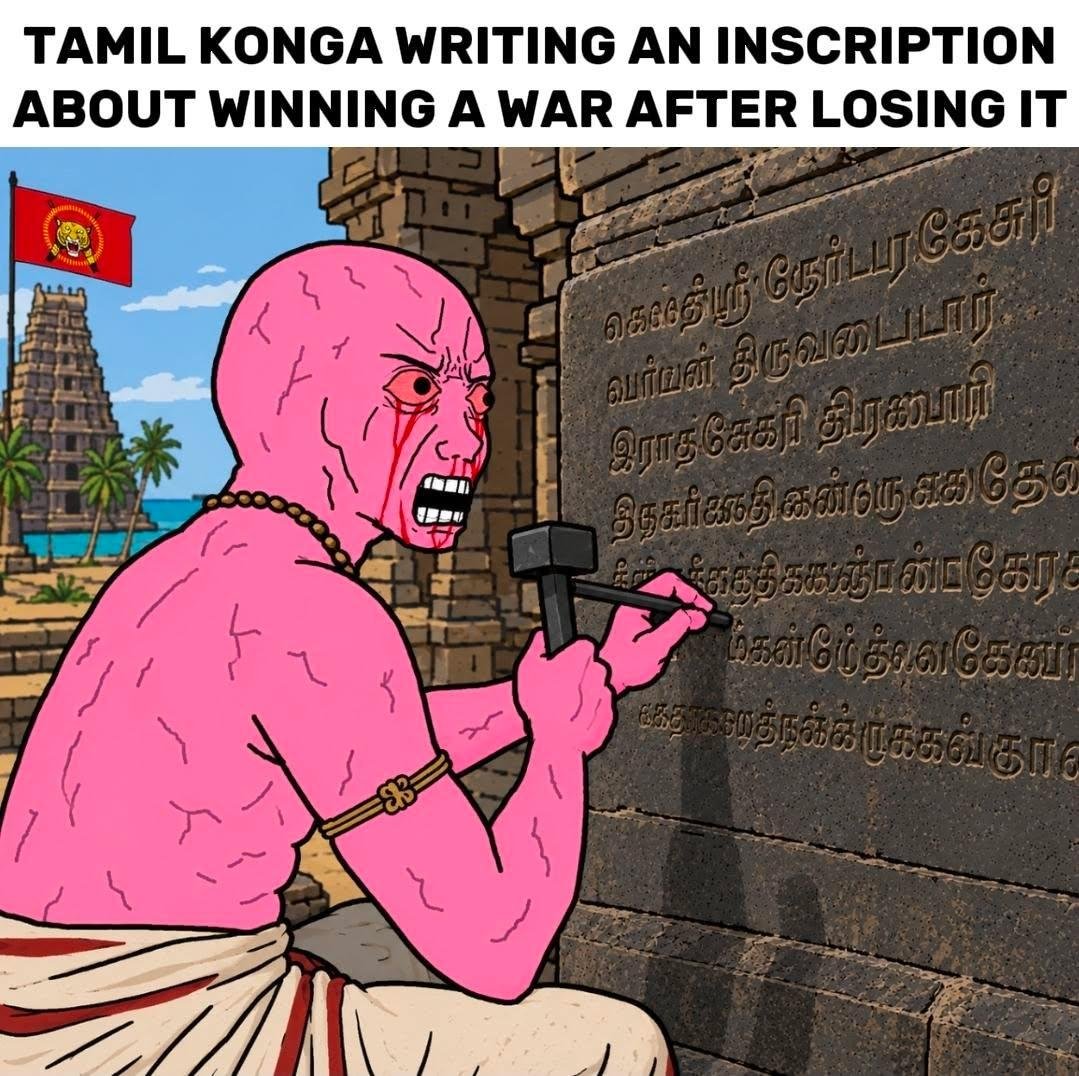 REX200427's tweet photo. @Ram_2468 @padmarajan @Aarya_Anonymous Ley konga hogo thika amikondu chalukyas and Rastrakutas dominated whole south u kongas brag about everything except ur defeas 🤣 https://t.co/PMQgFVZ1qn