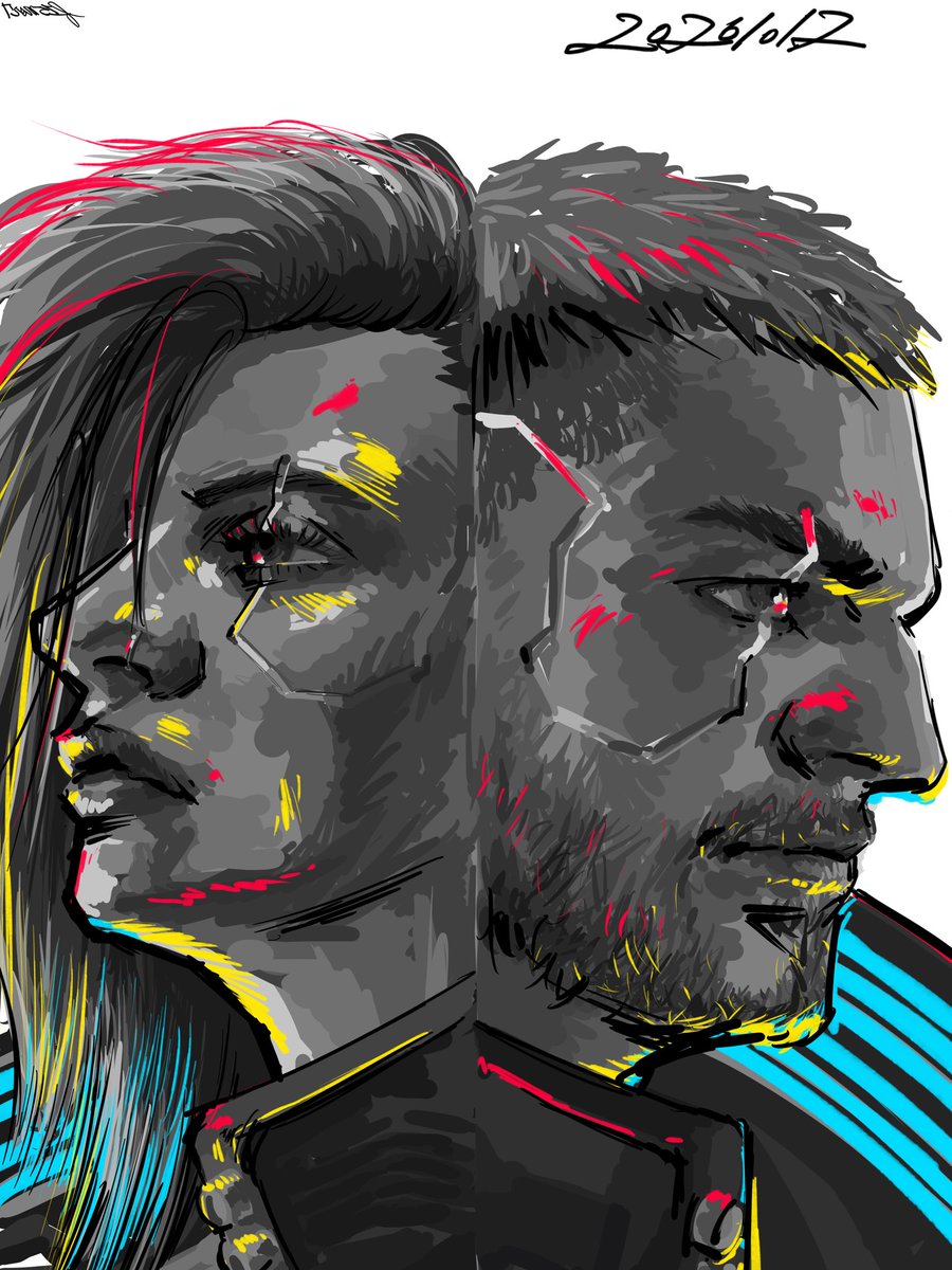 f15msr7's tweet photo. Vちゃんず、はぴば
#Cyberpunk2077 https://t.co/ASZMIWGIrJ