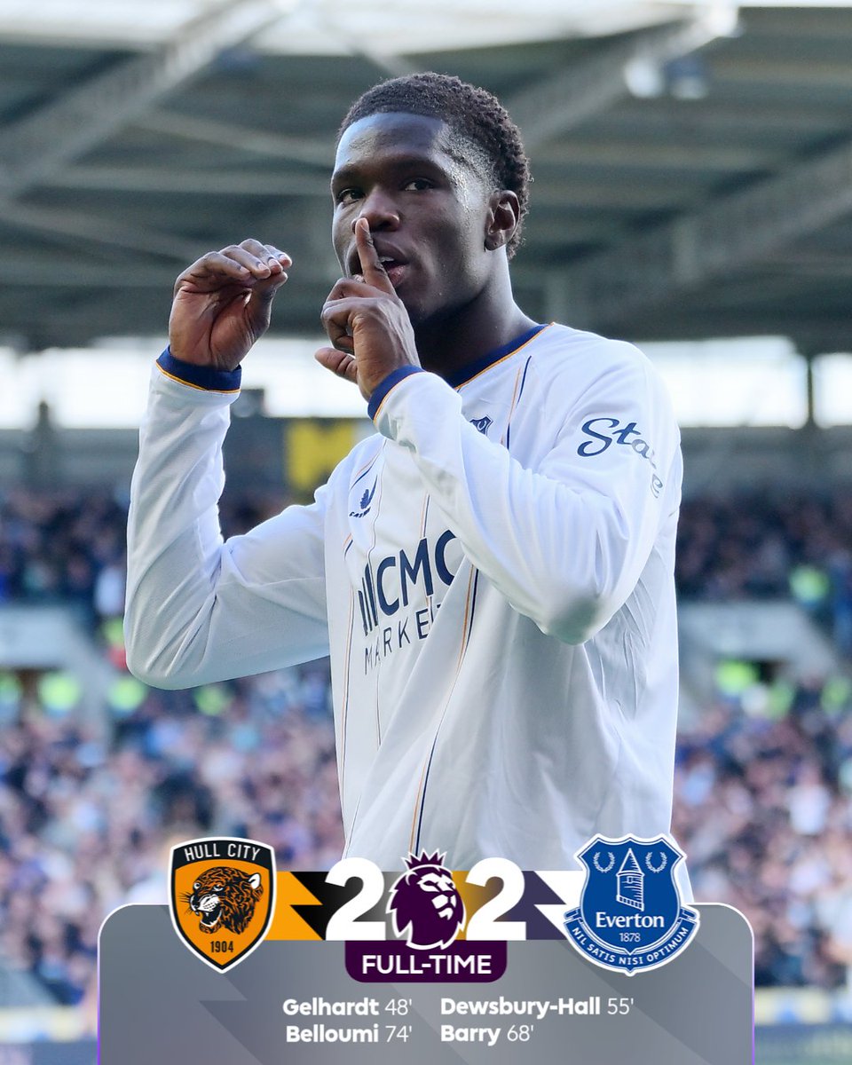 premierleague's tweet photo. The points are shared in a thrilling match between @HullCity and @Everton 🤝 https://t.co/4j2dNXFI9A