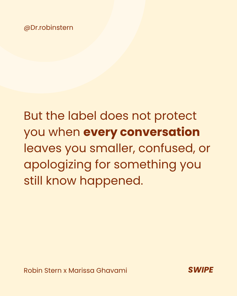 RobinSStern's tweet photo. Gaslighting does not need romance. A friend, family member, roommate, colleague, or community can also make you question your own perception. Marissa Ghavami and I talked about it here: https://t.co/PQ3t05bpdq https://t.co/nFUCtkZG3d