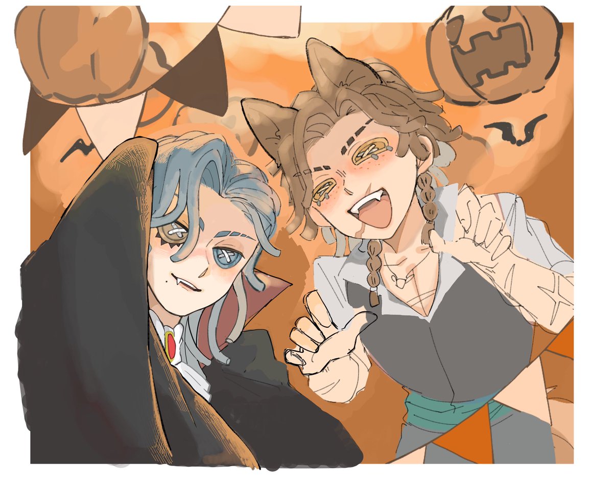 identity_shake's tweet photo. ⚔️と🌹🎃
途中でリタイア_(:3｣∠)_ https://t.co/eDyOseV2Yf