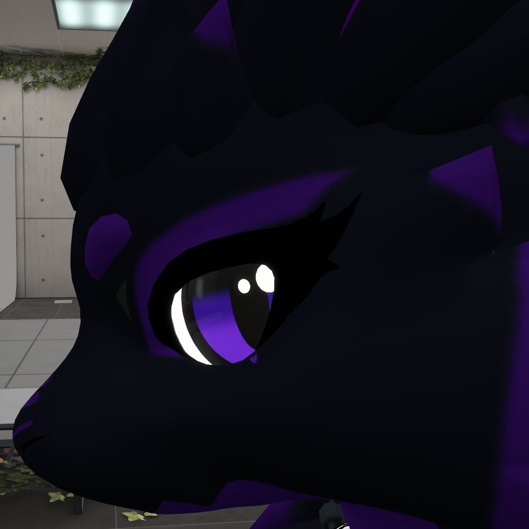 CypherDragon's tweet photo. I've been paid to side eye you. Yes, you. #novabeast #vrchat https://t.co/eV7VpEOaey
