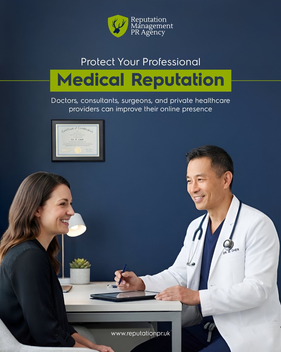 ReputationPR_UK's tweet photo. Your online reputation shapes patient first impressions. Doctors can build trust through review monitoring, accurate profiles and consistent digital reputation management.

https://t.co/nO5nMTNUwi

#DoctorReputation #ReputationManagement  #HealthcareReputation #DigitalReputation https://t.co/zkuvnOF7y5