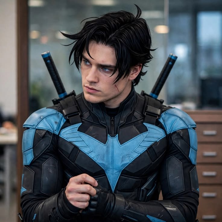 ricgrayvax's tweet photo. Name : Richard John Grayson
Age : 27
Height : 1.81 cm
Zodiac Sign : Capricorn/Capricornio 
S.O : Heterosexual
Colors : Black &amp; Blue/Negro y Azul 

(🐦‍⬛) : Acrobat, vigilante &amp; the Boy Wonder.

Like⠀4⠀dm.
#DC #Marvel #Roleplay #Nightwing https://t.co/ETNdIHM7sw