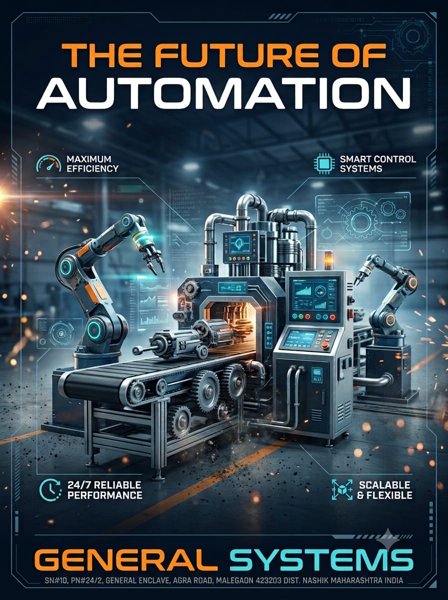 GeneralZSystems's tweet photo. 🏭 The Future of Automation is Here! 🚀
At General Systems, we are transforming industries with next-generation automation machines designed to elevate your production, eliminate downtime, and maximize efficiency.

📍 Visit/Contact Us:
General Systems
🏢 SN#10, PN#24/2, Agra Road https://t.co/nv5cglVbCX