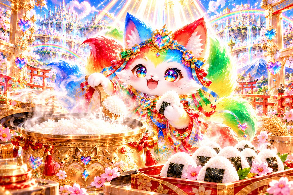 naokikagayake's tweet photo. #ふわぴゅる
#彩狐 
#彩狐天宮  

おはようぴゅる

今日は彩狐マザー様におにぎり作ってもらったぴゅる

美味しいそうなおにぎりぴゅる

今日も元気にいくぴゅる

今日もよろしくぴゅる🧡 https://t.co/xH41zVj8e2