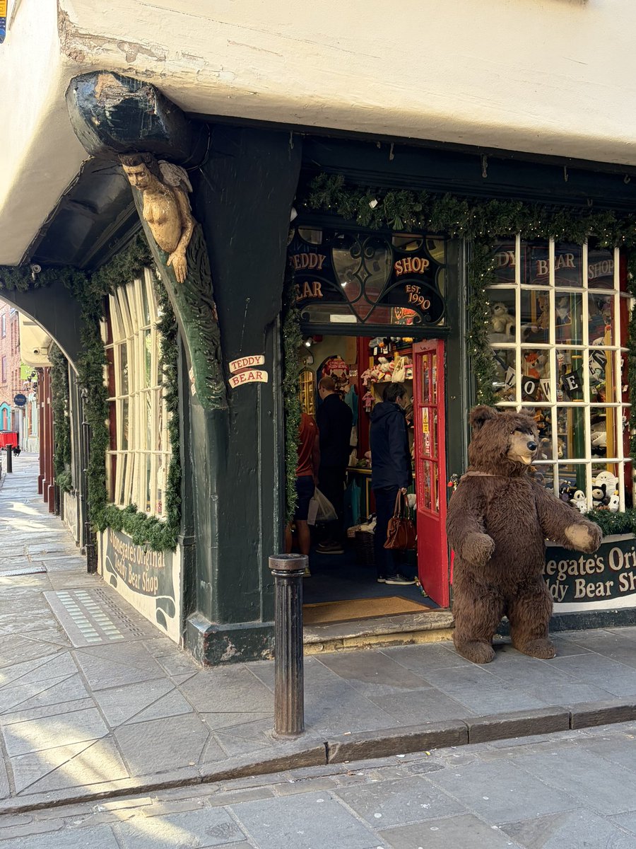 timorahilly's tweet photo. From the glorious Minster to 600 year old shops, the City of York is showing her wares in the Sunday morning sunshine. https://t.co/yMvqJTZceR