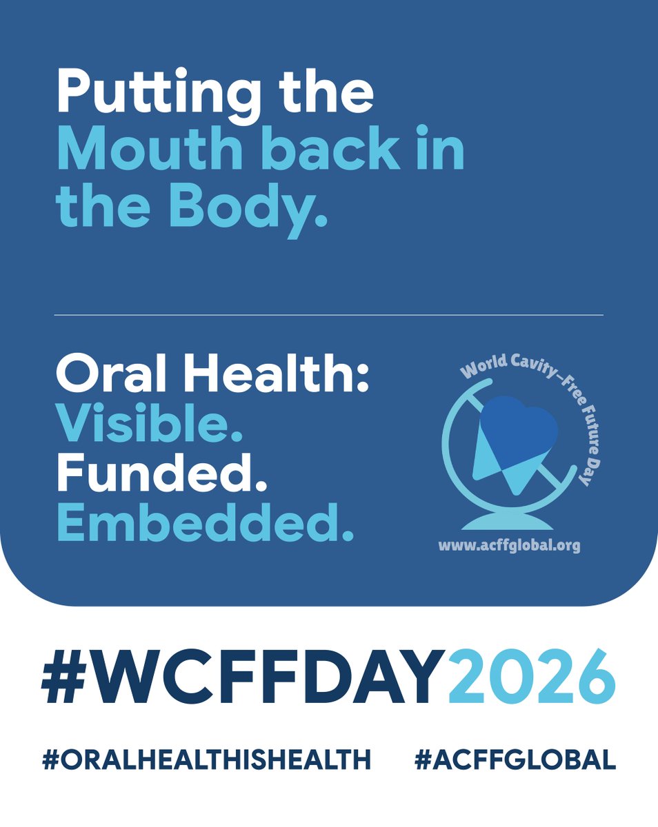 MayTadSDG3's tweet photo. The mouth is not separate from the body. 🦷🧠

We advocate for Oral Health that is Visible, funded, and embedded in general healthcare. Join us for #WCFFDay2026 on Oct 14th!
#OralHealthIsHealth #ACFFGlobal #MaytadInitiative https://t.co/qEd1xK7K03