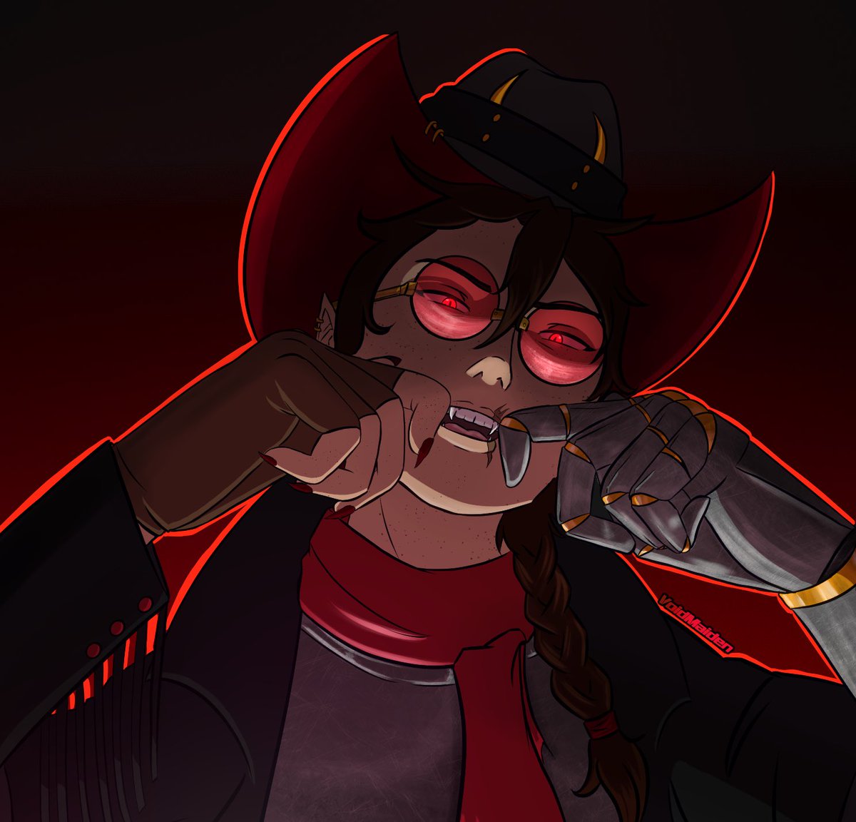 rcvoidmaiden's tweet photo. Dia 10 acabei fazendo minha vampira da campanha Coração de rubi, pra comemorar que finalmente ela conseguiu a Distinção dela. 
#RPGtober #tormenta20 https://t.co/Eh1fEAFENj