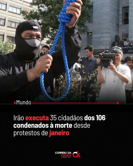 SensoCrtico1's tweet photo. Irão executa 35 cidadãos dos 106 condenados à morte desde protestos de janeiro

O Irão condenou à morte 106 pessoas na sequência dos protestos políticos de Janeiro, das quais já executou 35, segundo dados da Hengaw, uma organização não governamental de defesa dos direitos humanos com sede na Noruega.

De acordo com a organização independente dedicada a documentar violações dos direitos humanos no Irão, há outras 63 pessoas que correm risco grave e iminente de execução, enquanto as sentenças de morte de outras oito pessoas foram anuladas, avança a agência espanhola Efe.

https://t.co/l1YKxCZVMY