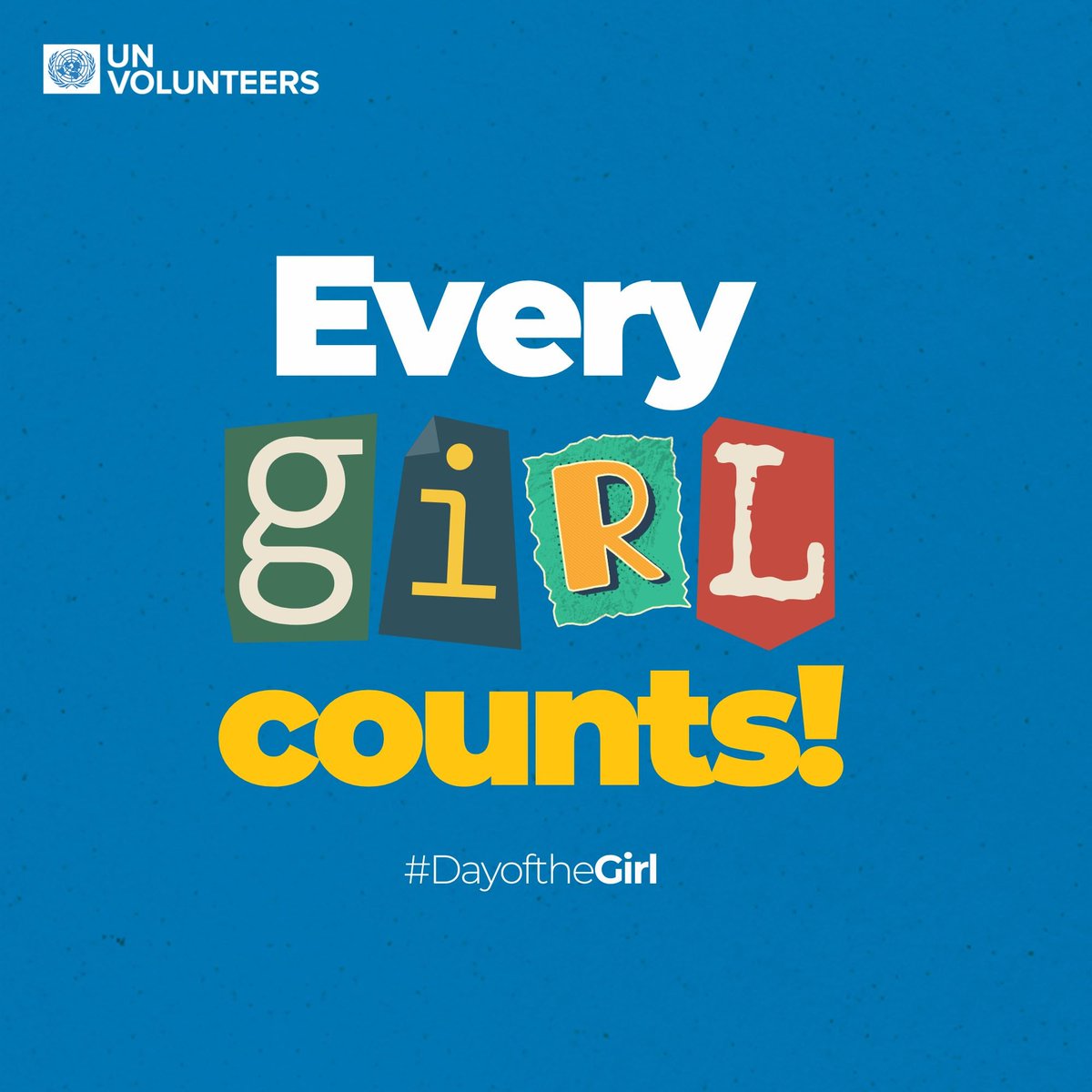 UNVolunteers's tweet photo. Every
Single
Girl
Has
The
Right
To
Have
Every
Skill
Available
To
Succeed.

Yet worldwide, 119 million girls are out of school.

UN Volunteers make sure girls get the skills they need, through protection, mentoring and learning.

#DayOfTheGirl https://t.co/pM1PJUHhOG
